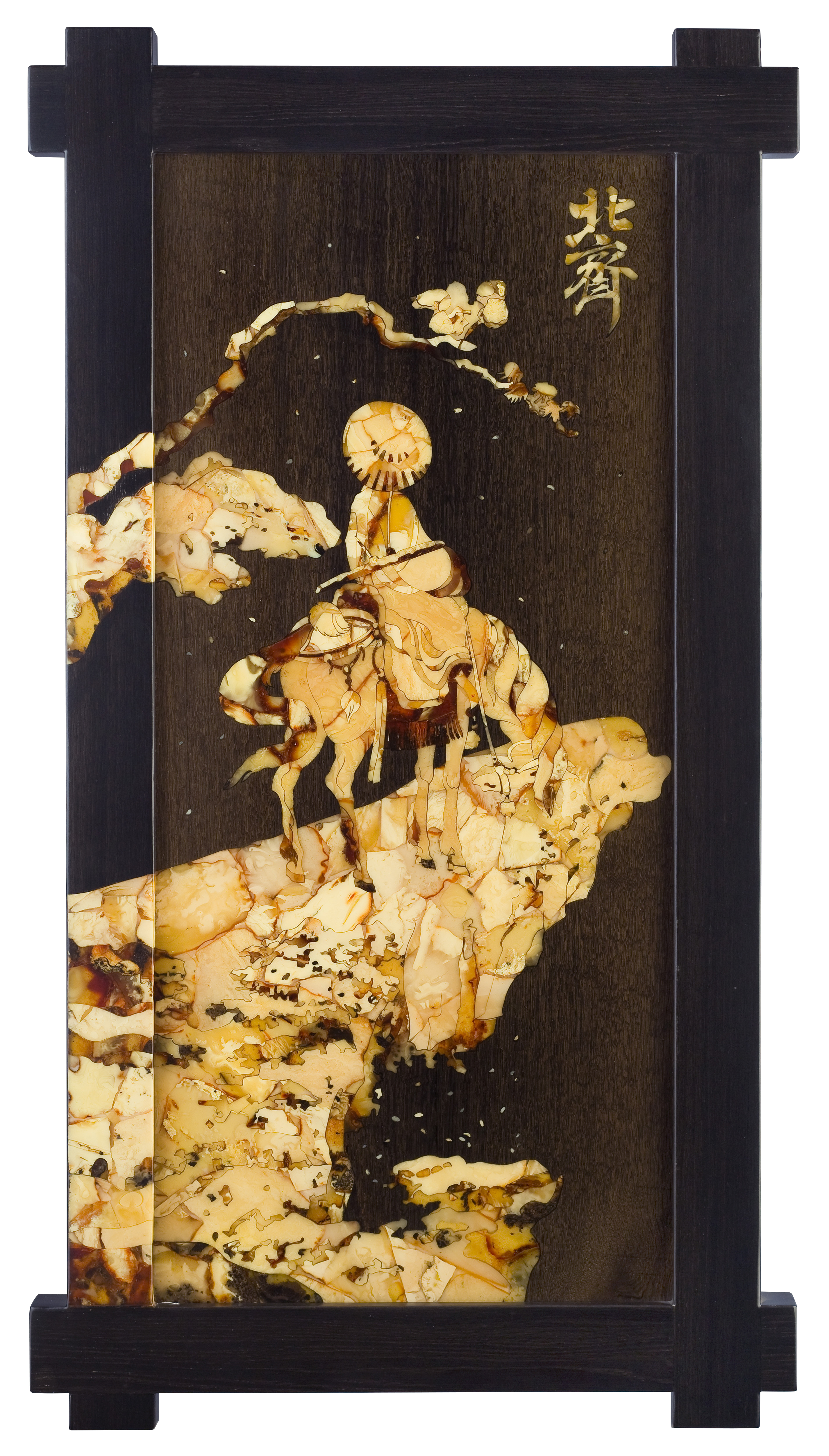Мозаика «Поэт на коне», копия картины Кацусика Хокусай (1760-1849)